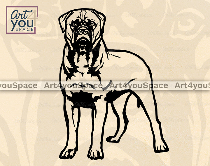 Bullmastiff DXF