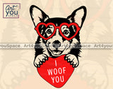 Corgi Valentine Cricut