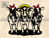 Cow Three Front PNG