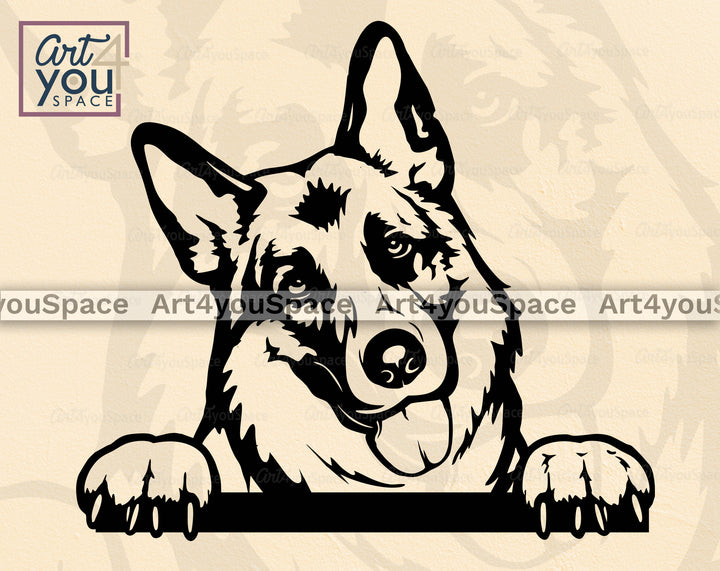 German Shepherd SVG