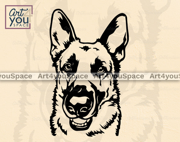 German Shepherd SVG