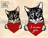 Valentine's Day Cat PNG