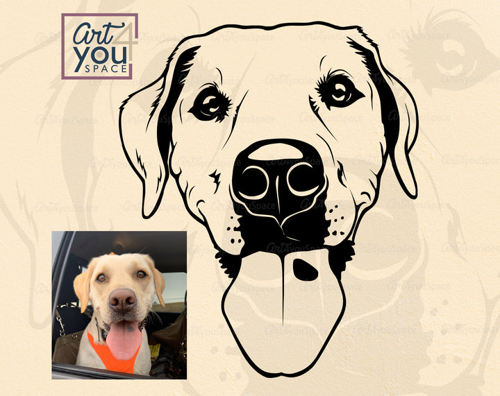 Personalized Design, Digital Custom Pet Portrait SVG