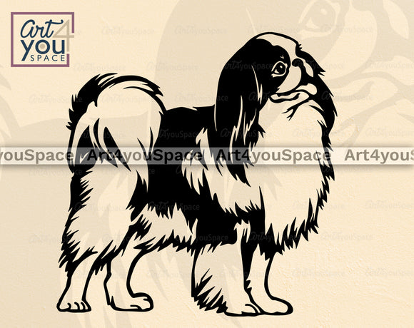 Japanese Chin SVG