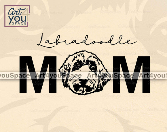 Labradoodle Mom Design svg file