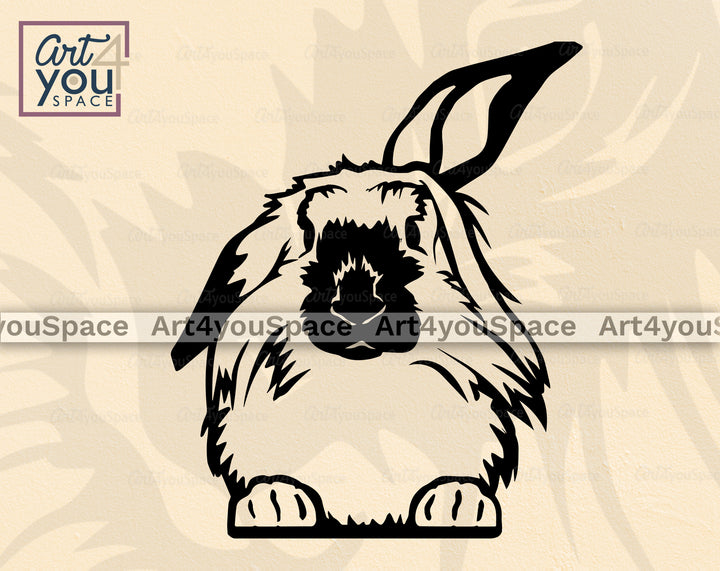  Lion Head Rabbit Art