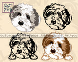 Aussiedoodle SVG