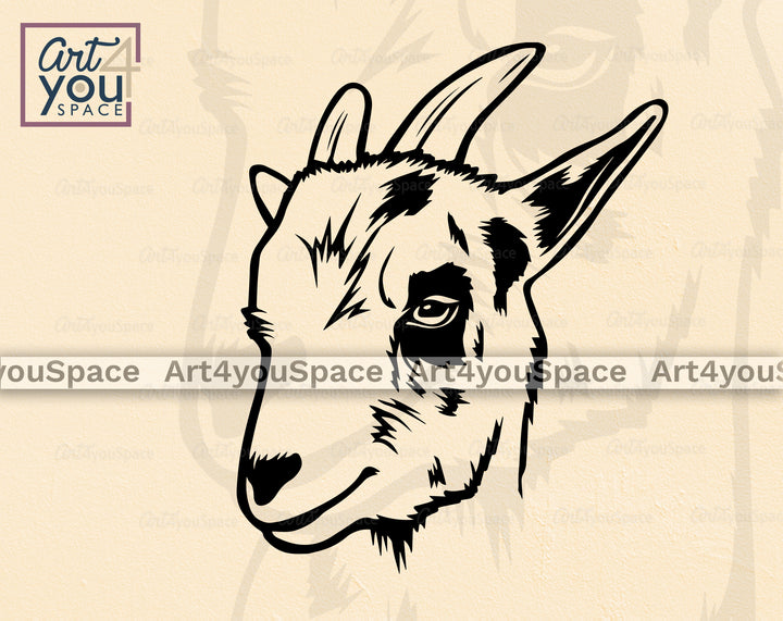 Nigerian Dwarf Goat Vector