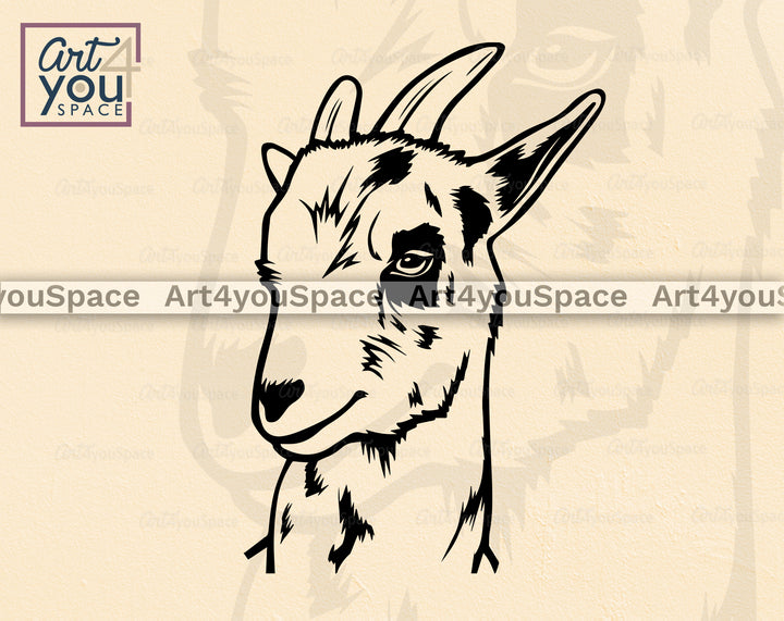 Nigerian Dwarf Goat DXF