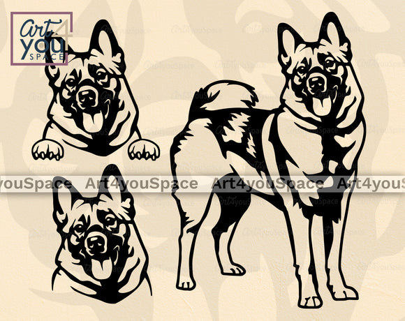 Norwegian Elkhound art