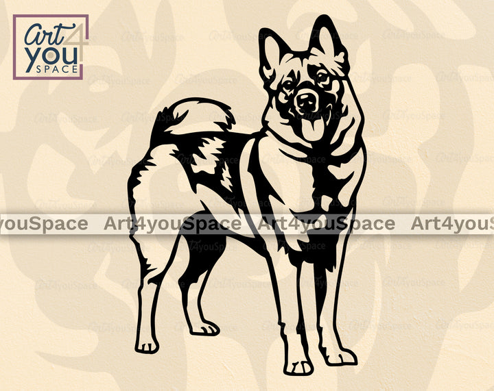 Norwegian Elkhound svg file