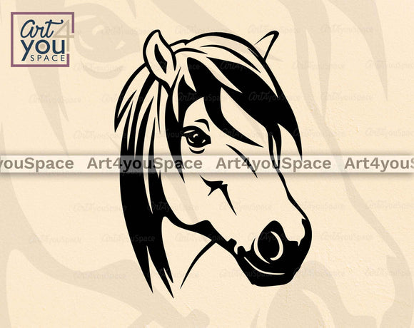 Horse Head Svg File For Cricut