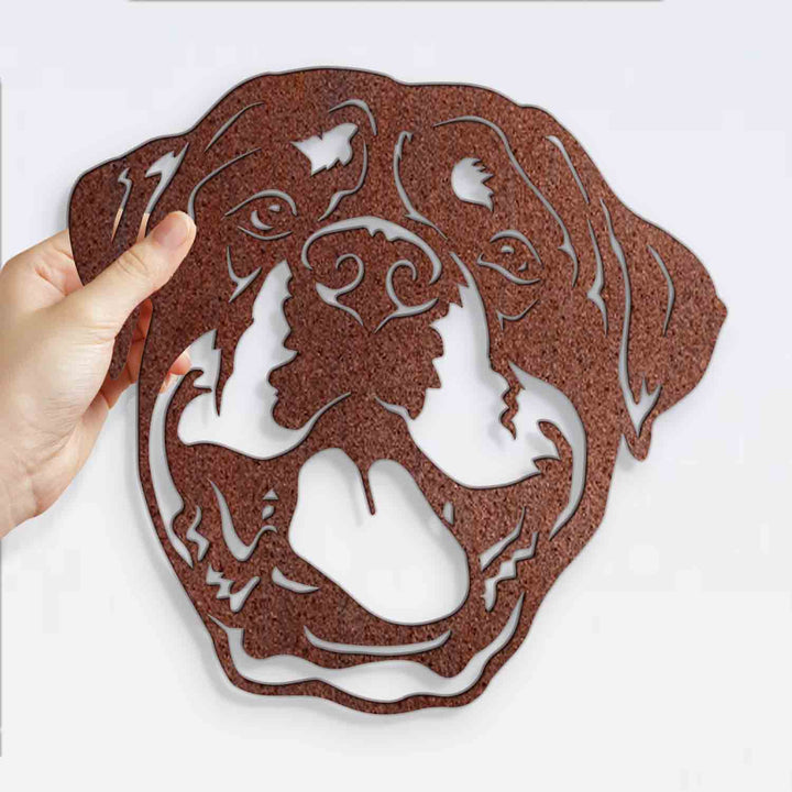 rottweiler dog face laser cut file