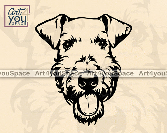 Airedale Terrier SVG