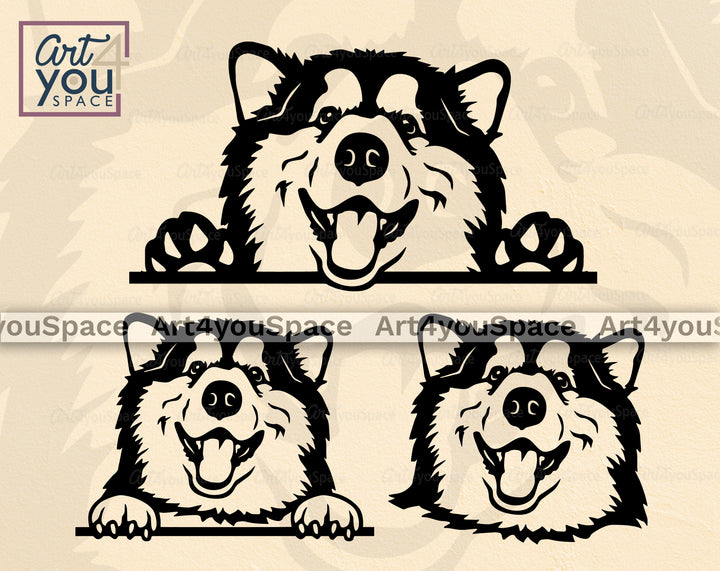 alaskan malamute svg