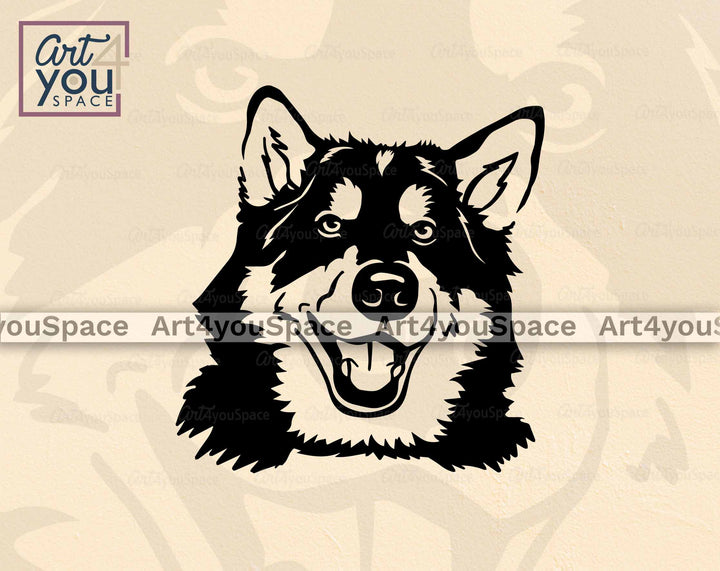 malamute clipart