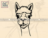 Funny Alpaca  DXF