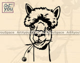 Funny Alpaca Clipart