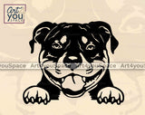 black and tan American Bully clipart