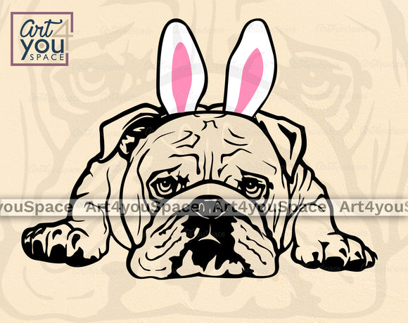 American Bulldog Easter SVG