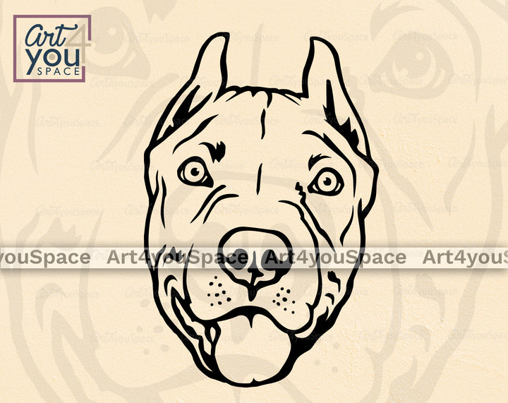 American_Bully_vector