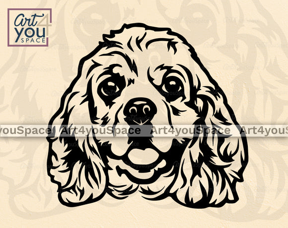 American Cocker Spaniel SVG