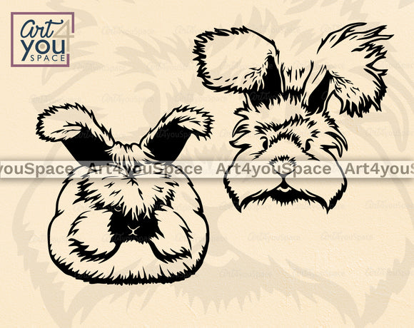 Angora Rabbit SVG