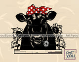 Black Angus Cow Art