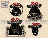 Black Angus Cow SVG