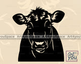 Black Angus Cow Art