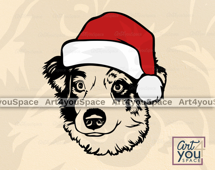 Christmas Dog DXF