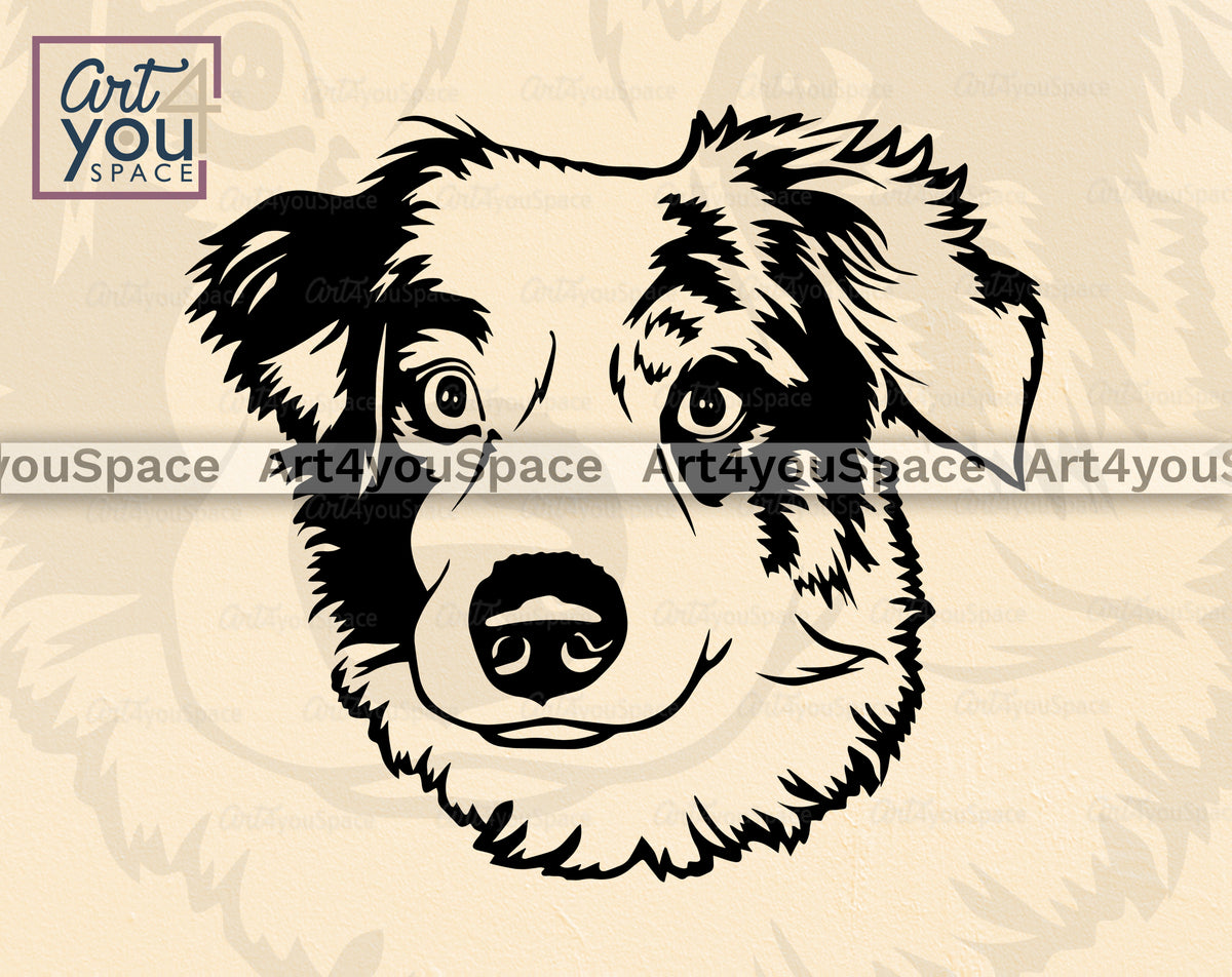 Buy Miniature Australian Shepherd SVG, DXF, PNG – Art4youSpace