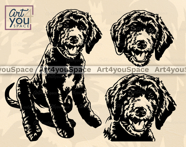Aussiedoodle SVG