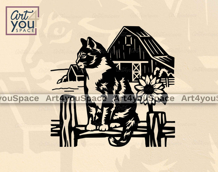 barn cat svg