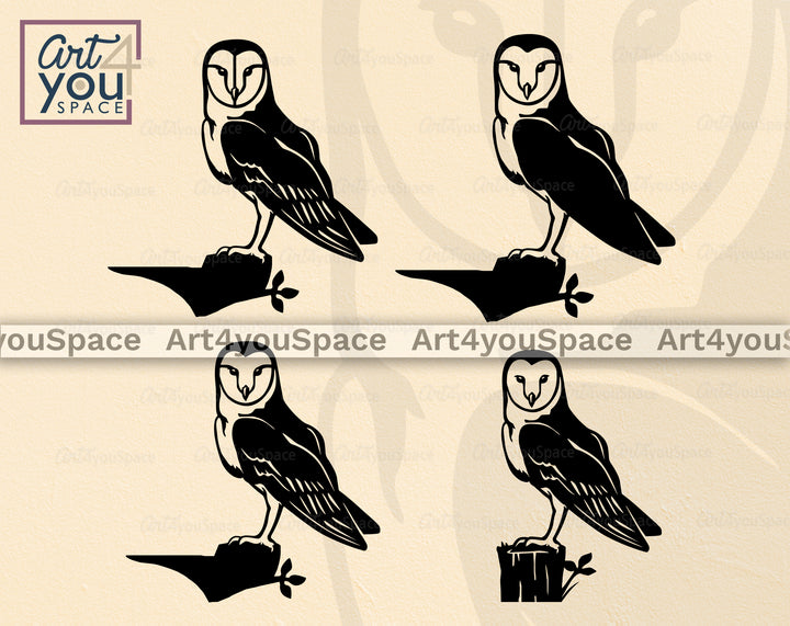 Barn Owl DXF