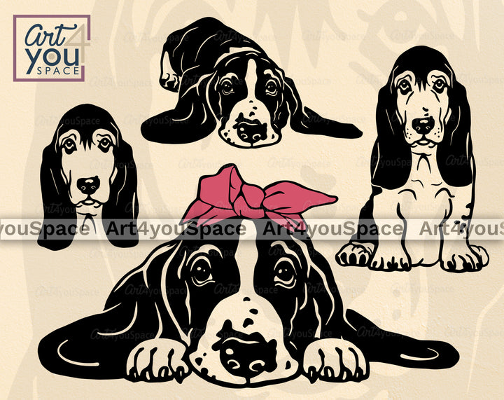 Basset Hound SVG
