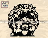 Black Labradoodle Clipart