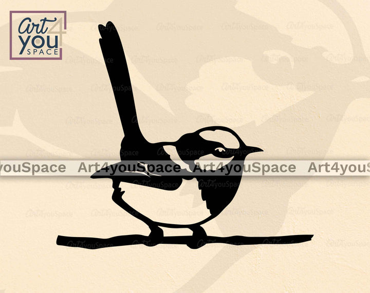 blue wren art