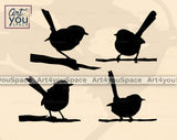 bird silhouette laser cut vector