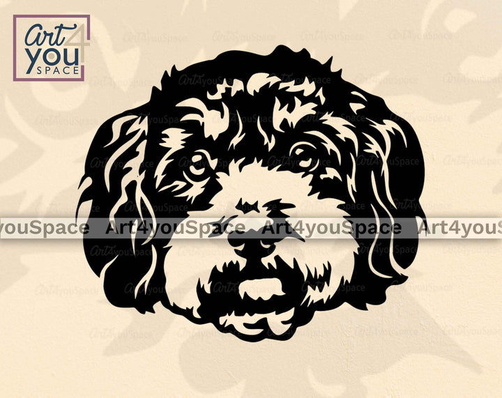 bolonka face clipart
