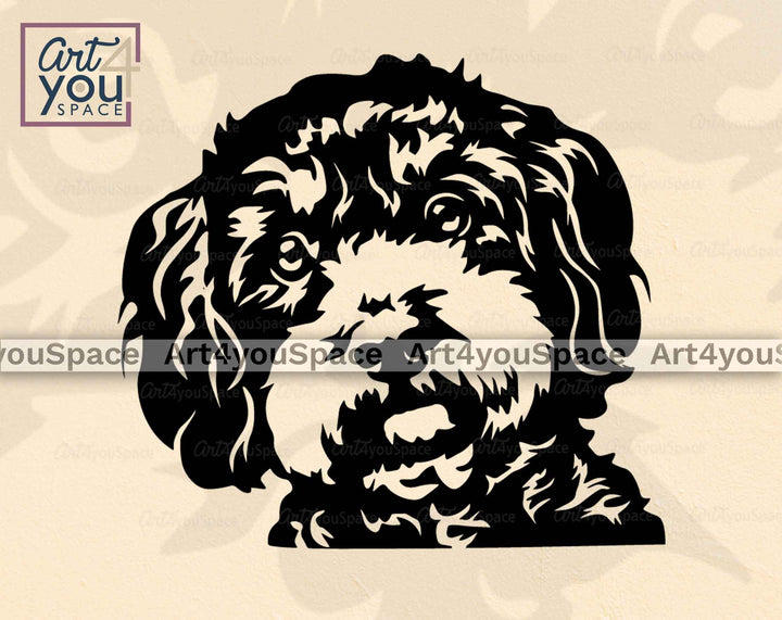 bolonka portrait vector graphics
