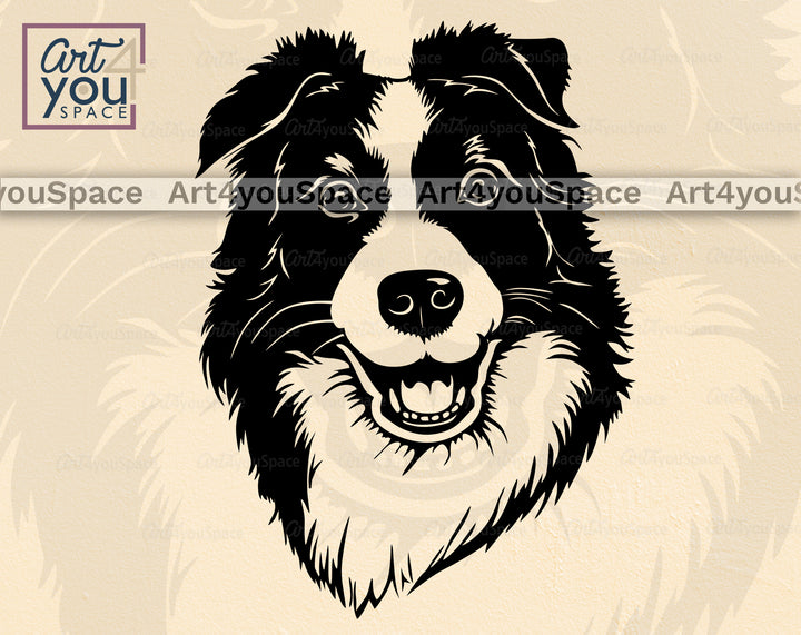 Border Collie Art