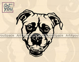 boxer face svg