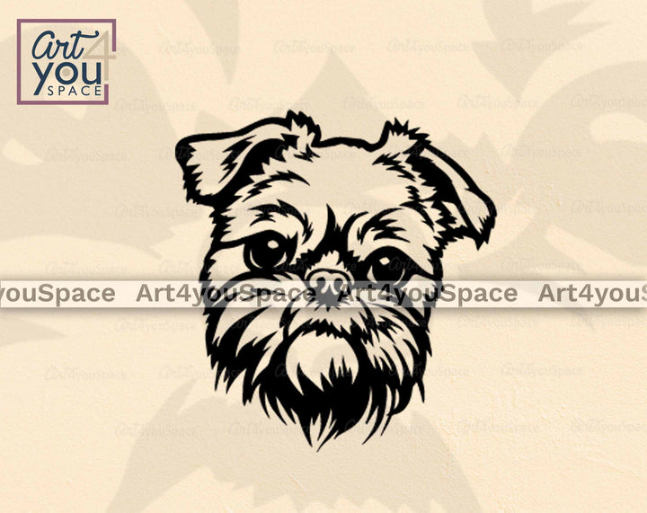 Brussels Griffon dog svg