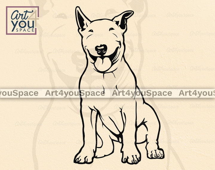 Bull Terrier Cricut