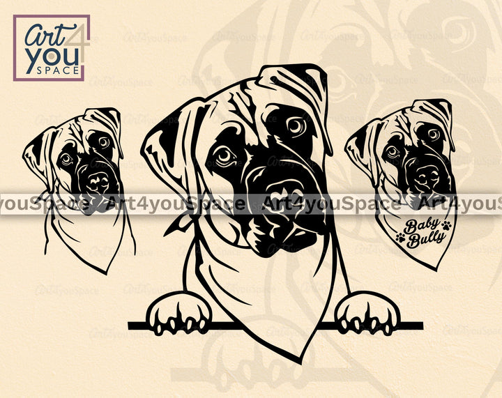 Bullmastiff svg