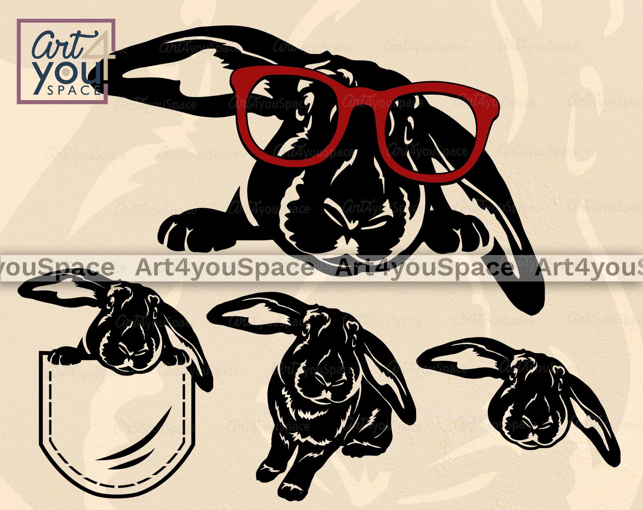 Lop Rabbit Vector Lop Eared Rabbit Clipart Outline