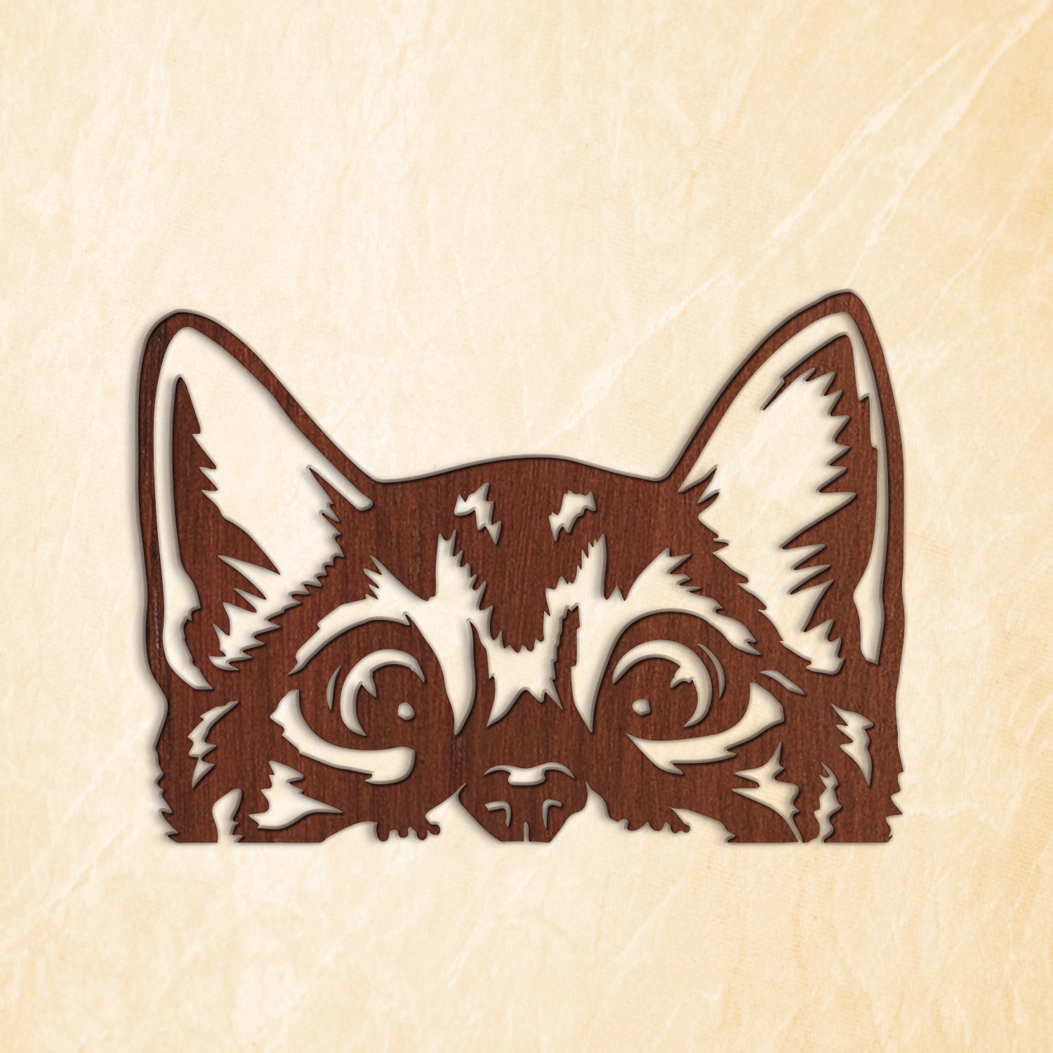 Premium Vector  Peeking cat health icon