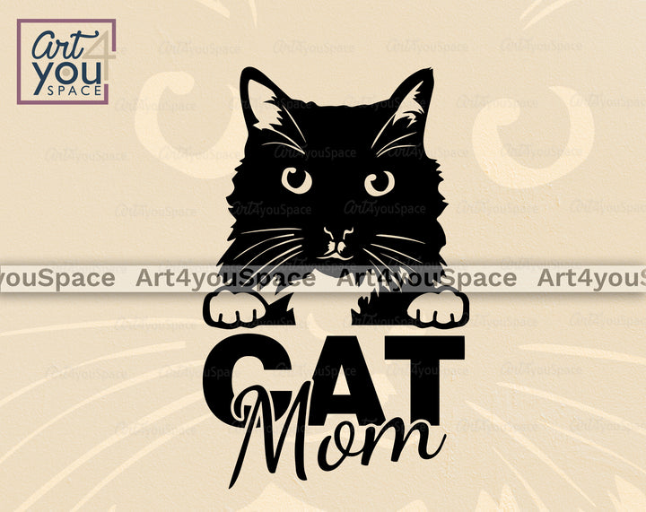 cat mom svg