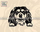dog peeking svg